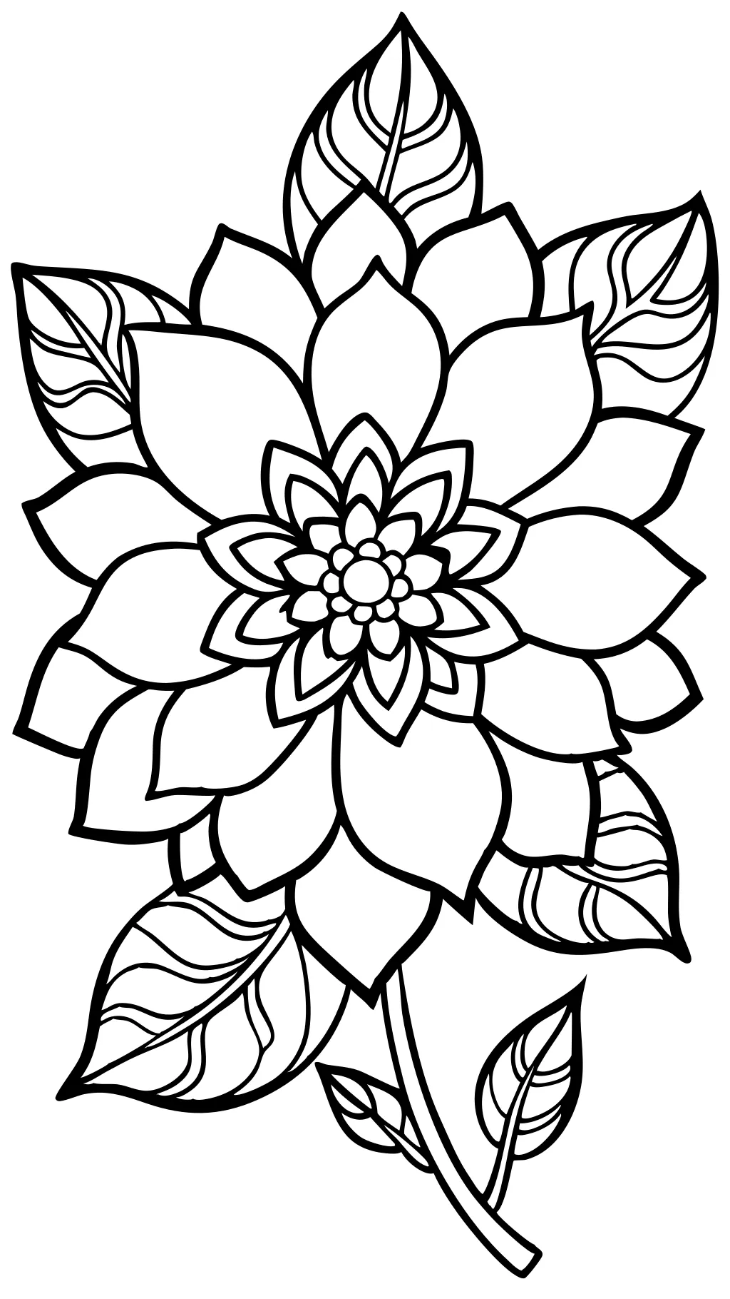 coloriages de fleurs adultes libres